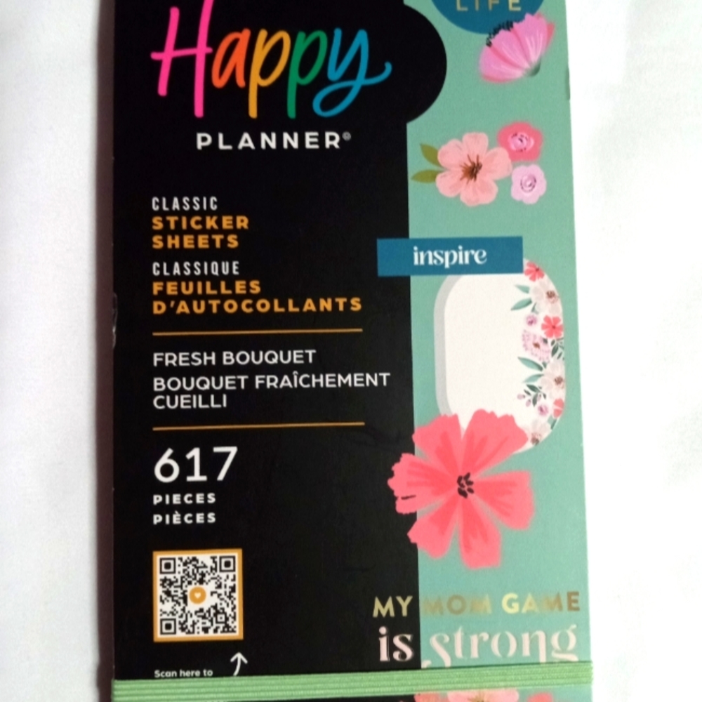 MOM'S FRESH BOUQUET Value Pack Stickers - 617 Pieces NEW! Happy Planner